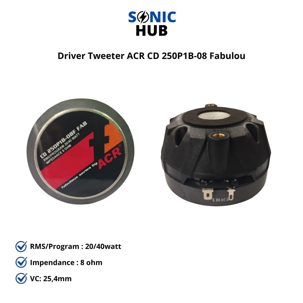 Driver Tweeter ACR CD 250P1B-08 Fabulous