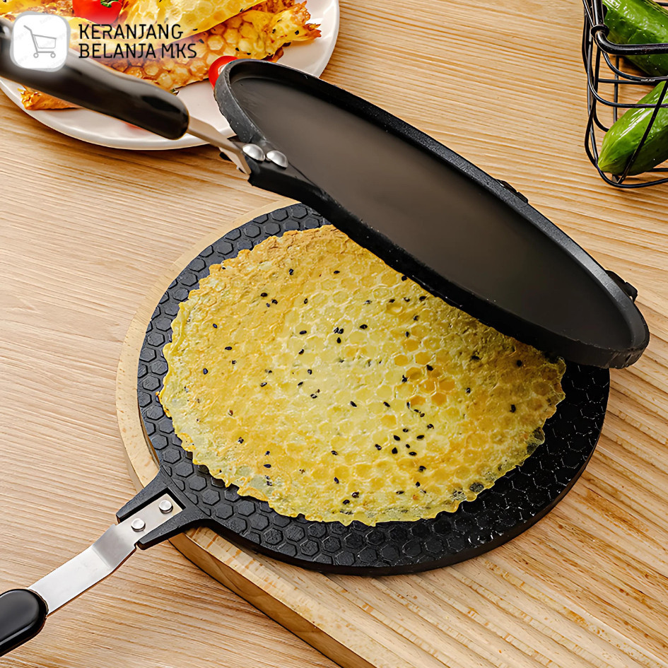 Cetakan Kue Semprong Teflon Loyang Egg Rool Waffle Maker