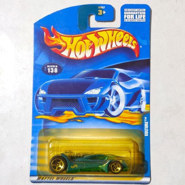 Hotwheels Hot Wheels Vulture biru hijau 2001 HW blue card