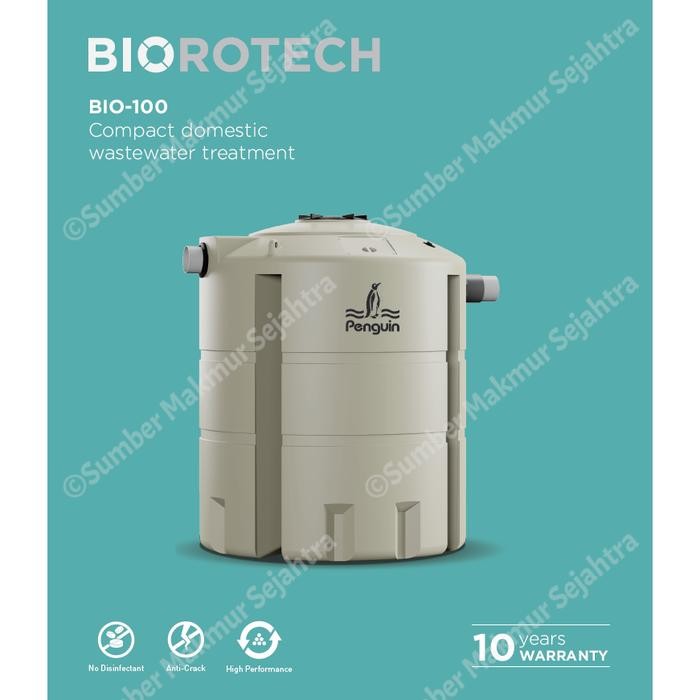 Septik Tank / Tangki Septik / Biorotech Penguin 1000 Liter - BIO 100 - Hitam Terlaris