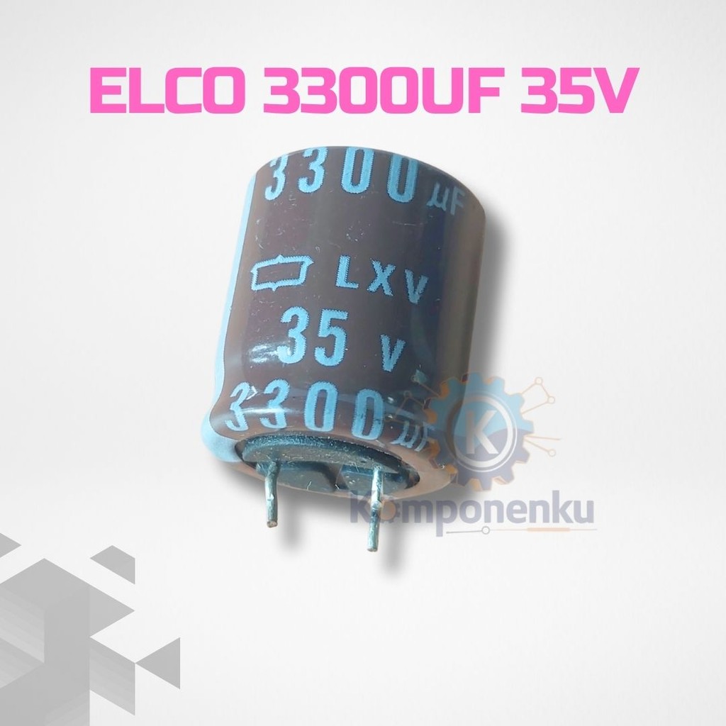 Elco 3300uF 35V Low ESR - Untuk Sistem Audio Profesional