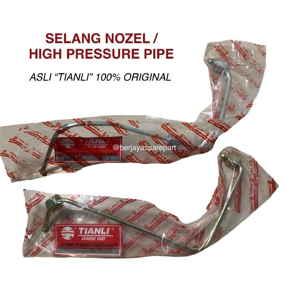 S1110 S1115 Hpp High Pressure Pipe ASLI TIANLI Selang Minyak Solar Mesin Diesel Dongfeng Jiangdong S