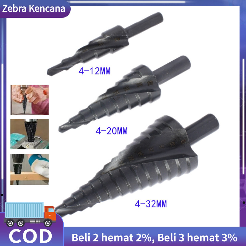 Mata Bor Pagoda 4-32MM Mata Bor Untuk Baja Keras Pagoda Titanium Mata Bor Besi Baja Black Titanium