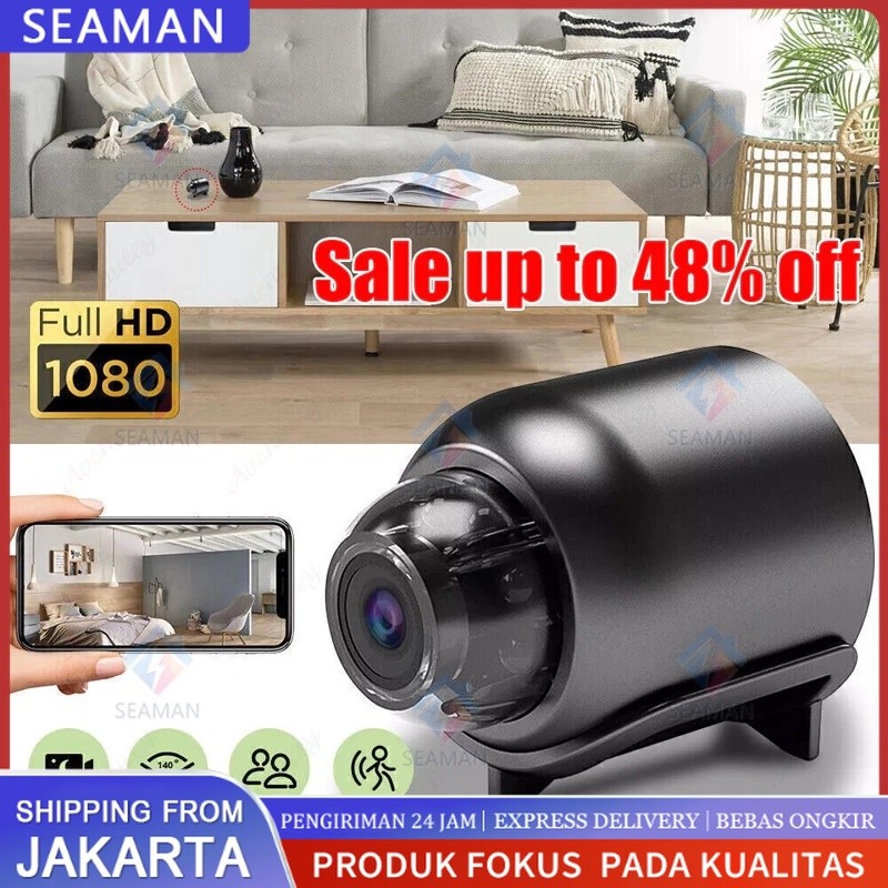 X5 Kamera CCTV Mini Tersembunyi Tanpa Kabel 1080p CCTV Wifi Jarak Jauh Lewat Hp Camera Cctv Kamera K