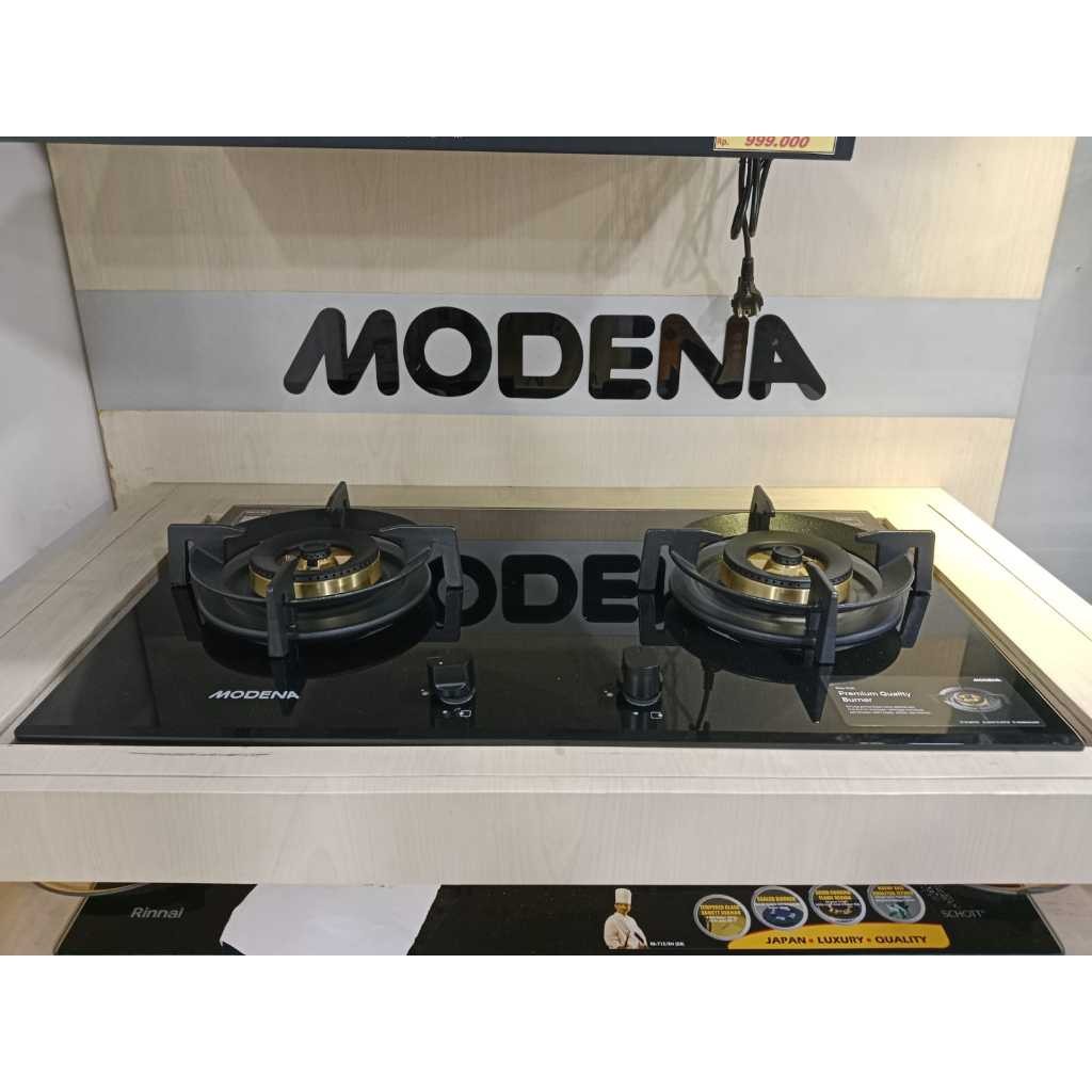 Modena Kompor Tanam Gas 2 Tungku BH 2723 LL / BH2723LL Gas Hob