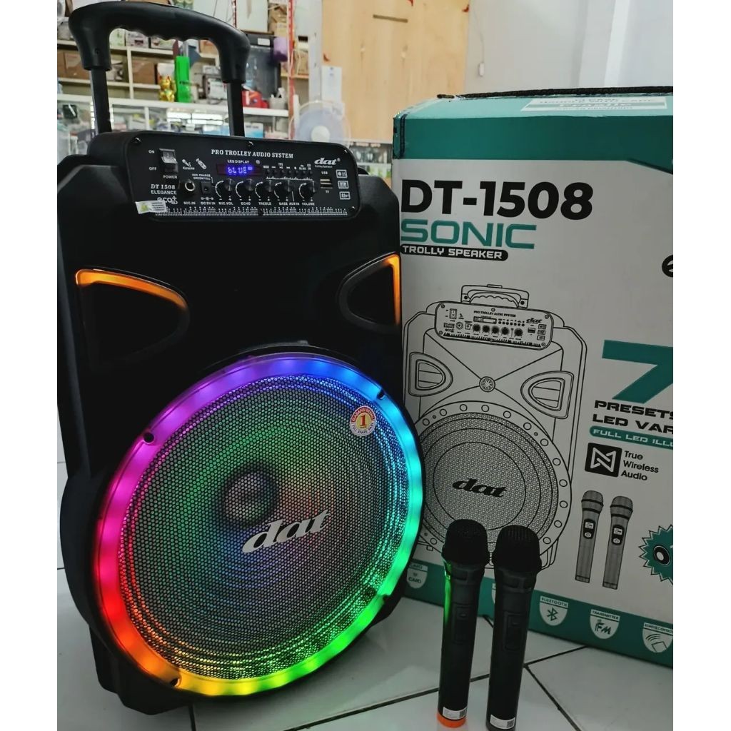 SALON BLUETOOTH KARAOKE PORTABEL DAT DT-1508