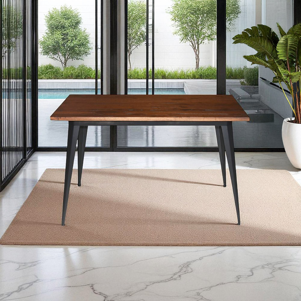Informa Lambeth Meja Makan - Hitam Dining Table Dinner Table Meja Kursi Ruang Makan Aesthetic Furnit