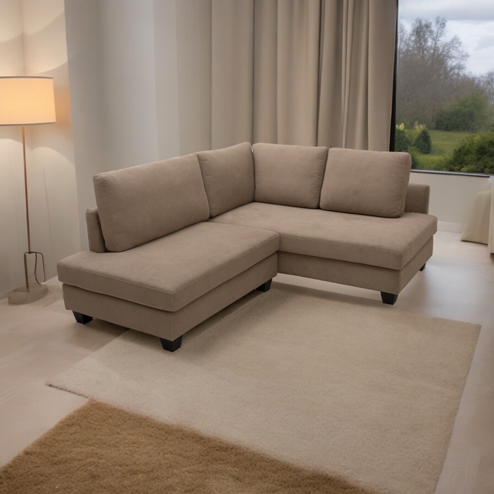Informa Bryn Sofa L Sectional Fabric - Cokelat Sofa Ruang Tamu Sofa Minimalis Kursi Sofa Kursi Ruang