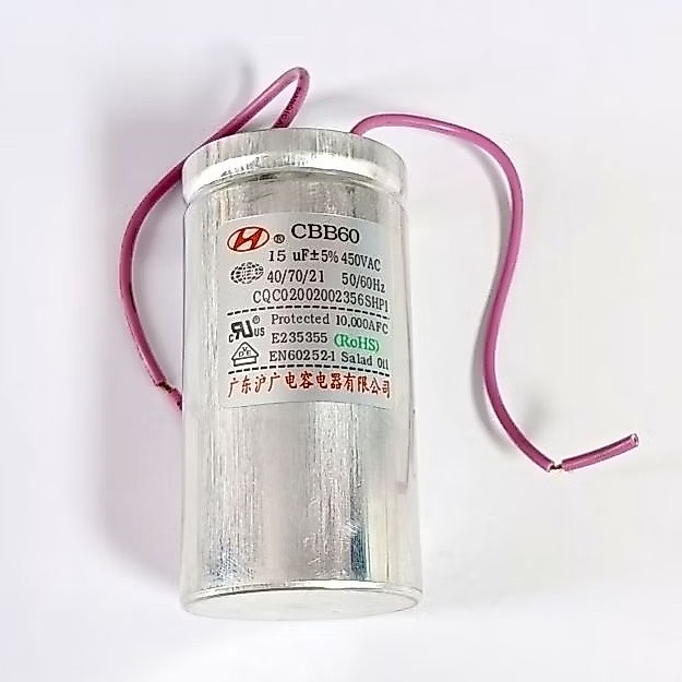 Kapasitor CBB60 15uf 450Vac 50/60Hz
