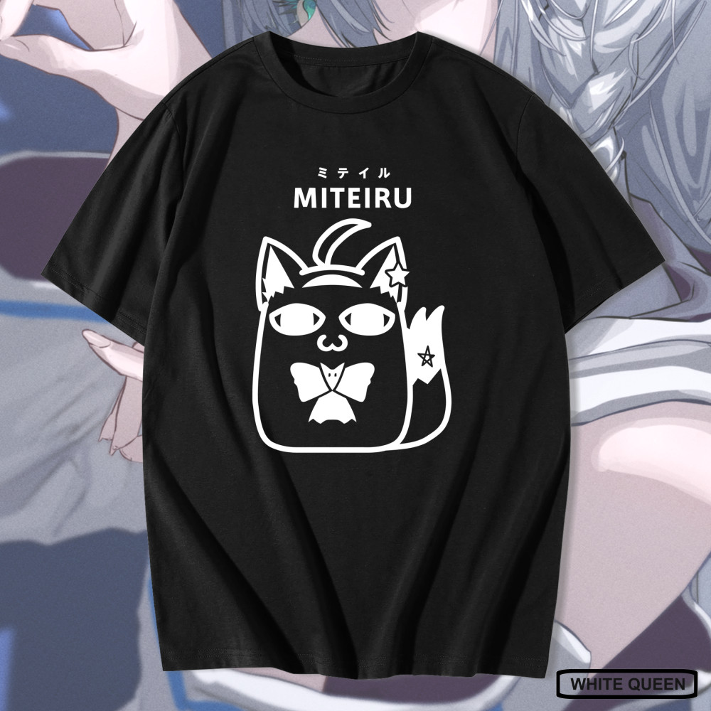 Collective.cloth KAOS MITEIRU SHIRAKAMI FUBUKI HOLOLIVE - KAOS DISTRO PRIA & WANITA ANIME & GAME DES