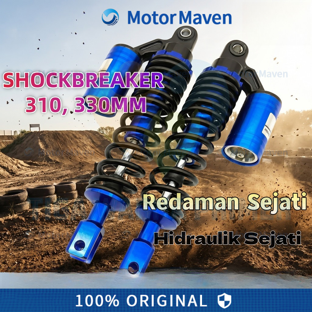 TWPR Shockbreaker Motor Matic KTC Tipe EVO 270MM 290MM 310MM 330MM Tabung Atas Adjustable Untuk Mio 