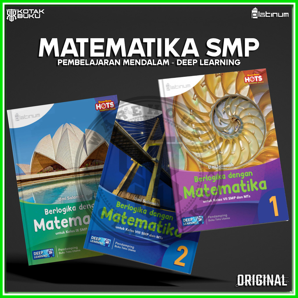 [ TS ] Buku Matematika kelas 7 8 9 SMP Deep Learning  / Matematika SMP / Platinum