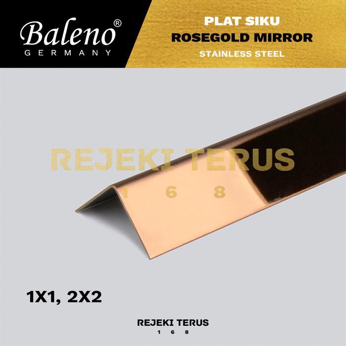 LIST PLAT SIKU L ROSEGOLD MIRROR STAINLESS STEEL / List Edging Lis Interior Pink Rose gold 3 METER