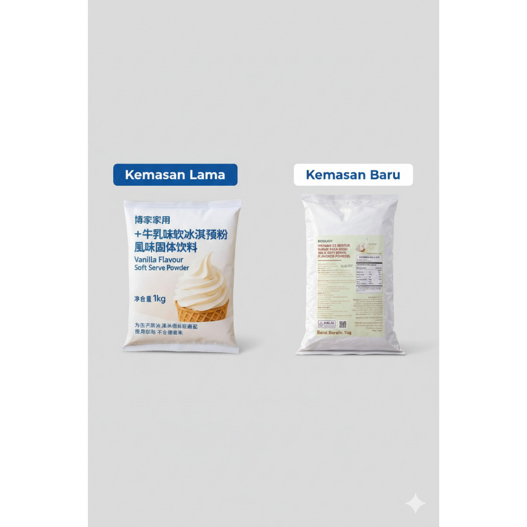 BODUO MILK ICE CREAM POWDER - Bubuk Soft Es Krim Susu Mirip Mixue Tianlala Momoyo Cooler City Wedrin