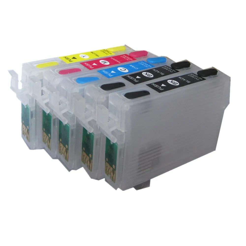 5 color refillable ink cartridge for EPSON Stylus T1100 printer