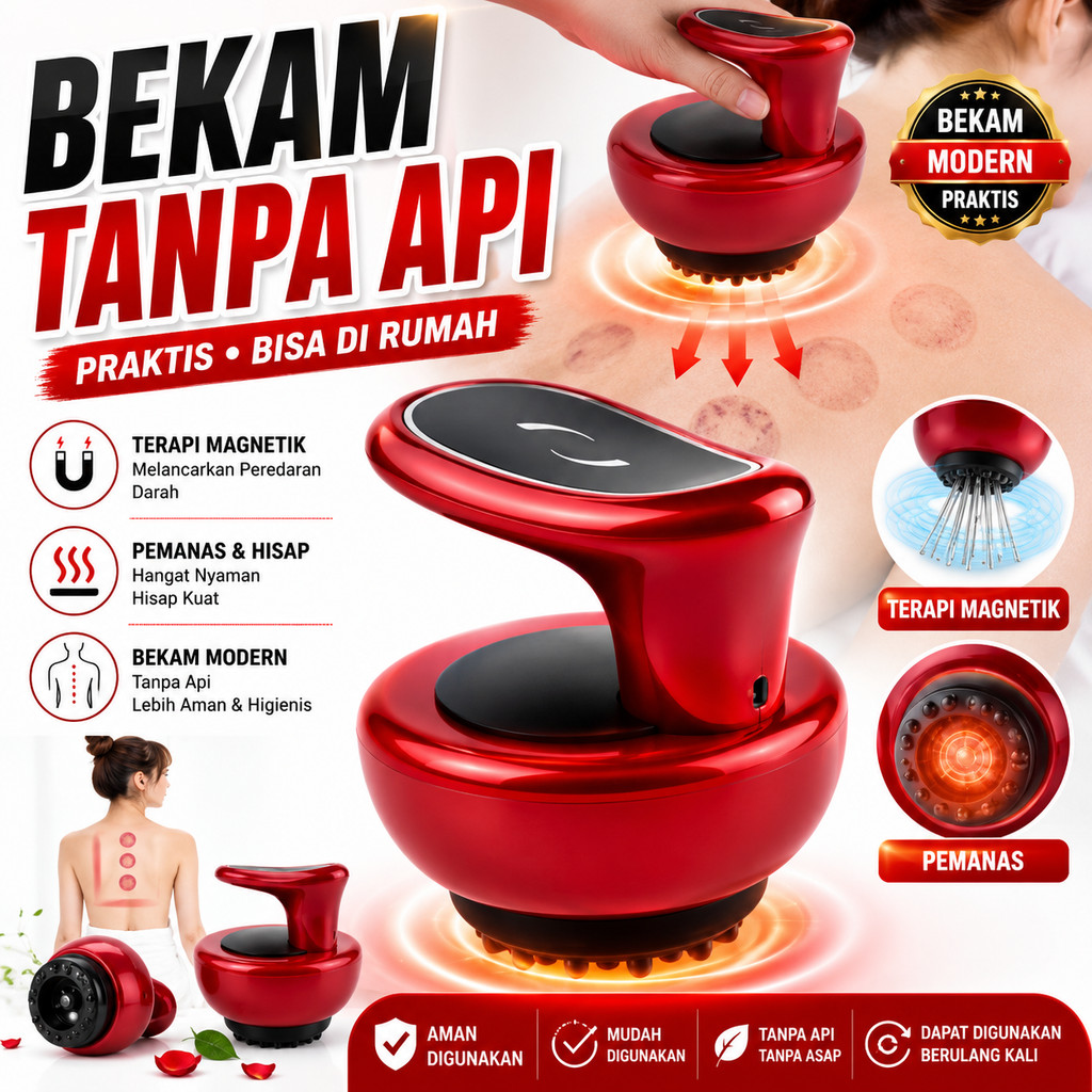 LPJ - CKEYIN Alat Kerik Elektrik Massager Guasha Bekam Relaksasi Tubuh
