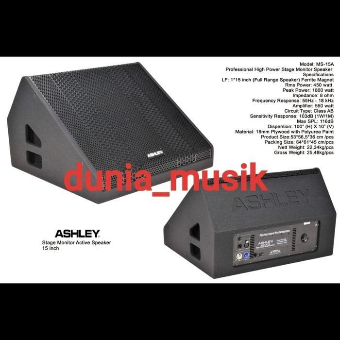 Speaker Aktif Ashley MS 15A Original 15 inch Monitor