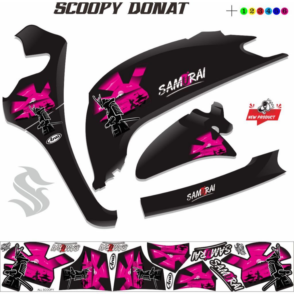 VARIASI STIKER MOTOR SCOOPY FI / VARIASI SCOOPY NEW/ STRIPING SCOOPY VARIASI MOTOR SCOOPY