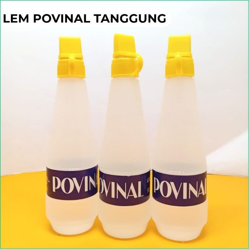 Lem Kertas Povinal Tanggung/Lem Cair Bening