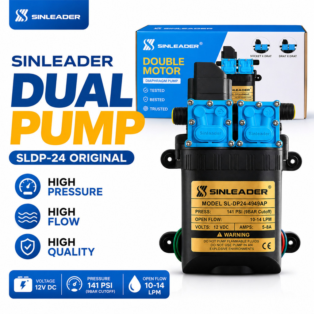 DINAMO POMPA DC DUALPUMP 4949 - SINLEADER SL-DP24 - DRAT x DRAT