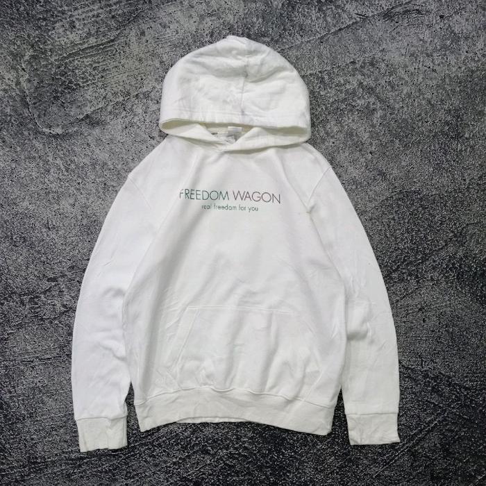 Jaket Hoodie pria LIMITED EDITION WAGON putih murah size m