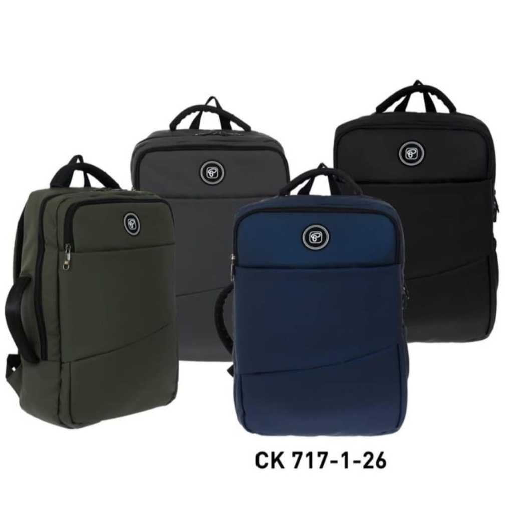 Tas Ransel Laptop Backpack Anti Air Pria Wanita Ringan - President CK717 - Original 100%
