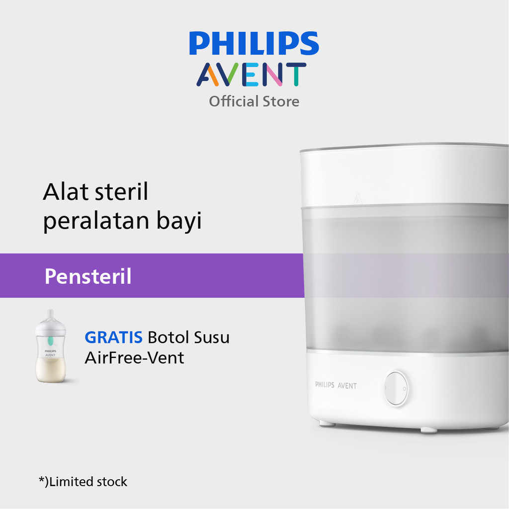 Philips Avent I 2in1 Sterlizer Dryer I Pensteril Botol Susu Bayi dan Pengering I Steril dan kering d