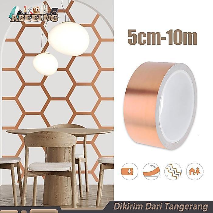 Best Seller Tembaga Foil Tape 5cmx10m Tape Tembaga Konduktor Copper Foil Tape Adhesive Kuat Tape
