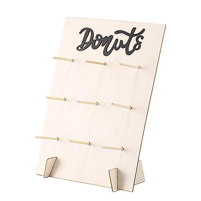 GABRIESEN Rak Donat Tempat Display Donat Tempat Display Donat Kayu Donut Display