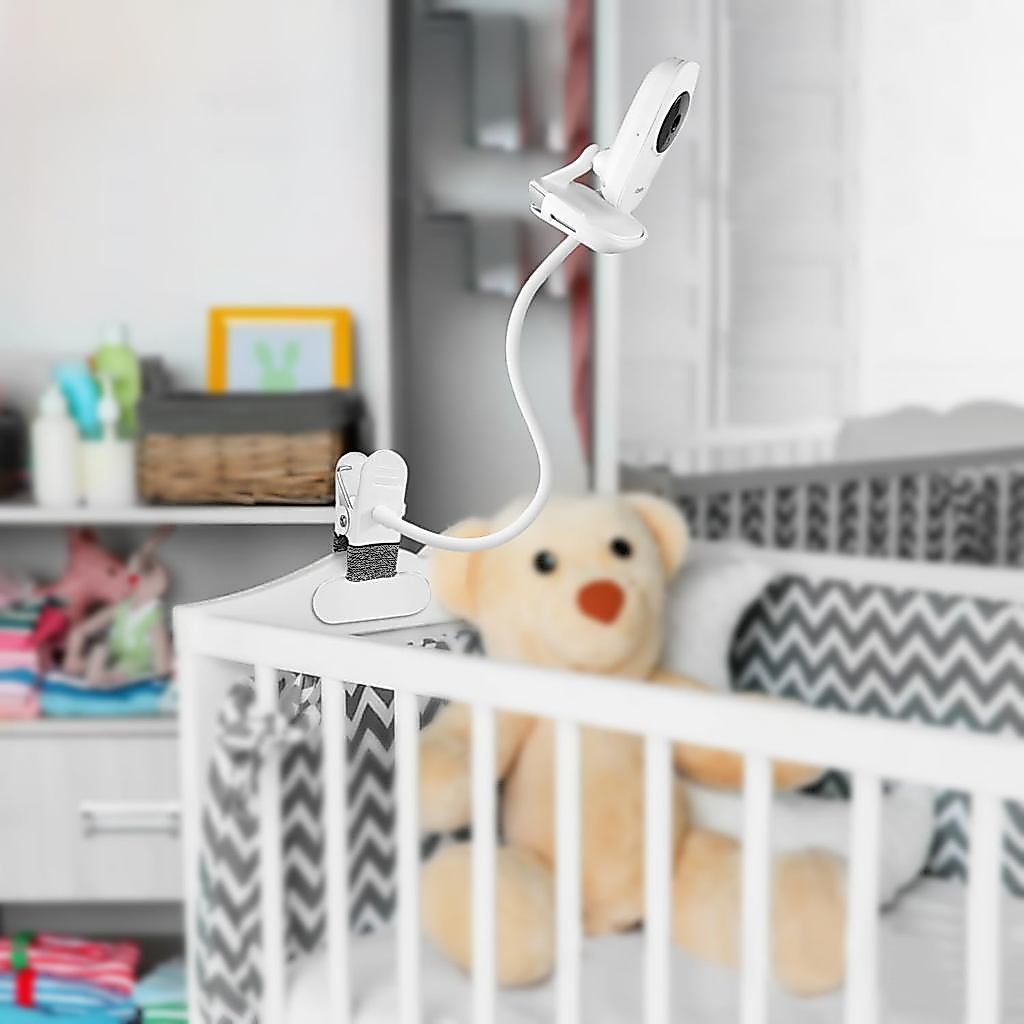 15.7 inches Baby Monitor Mount Compatible with VTech VM819 Baby Monitor Camera,Flexible Clip Clamp