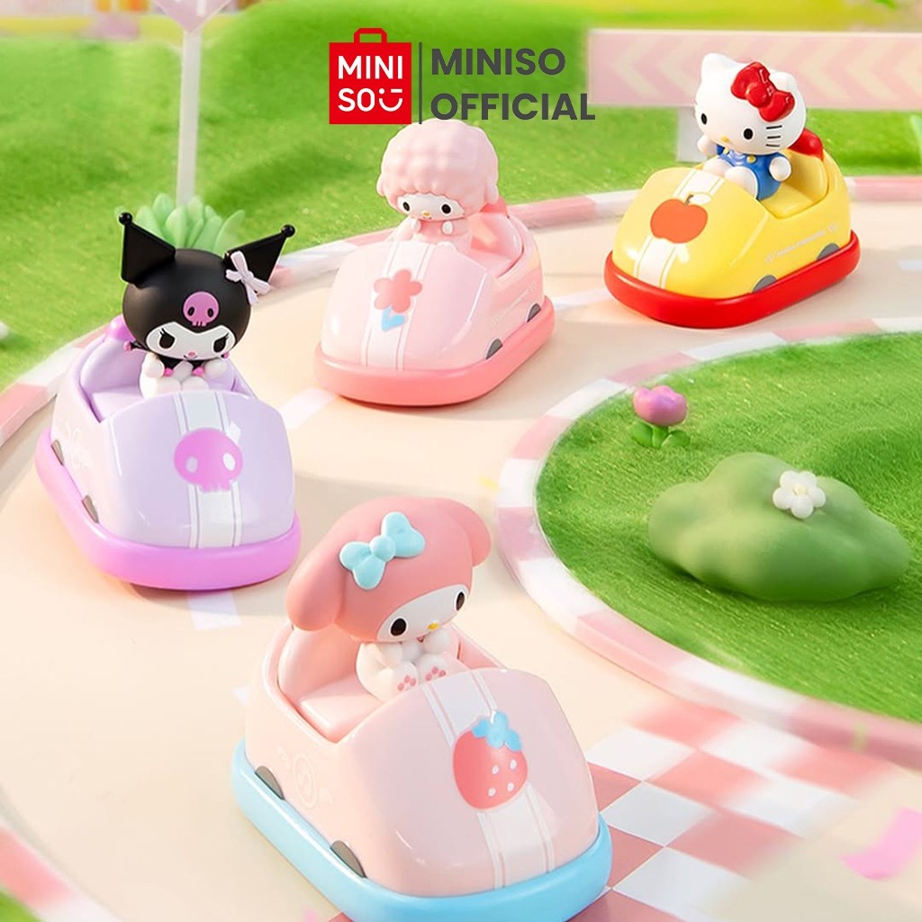 Jastip - MINISO TOY - Miniso x Sanrio characters Bumper Car Funny Movable Toy Blind Box Mainan Lucu 