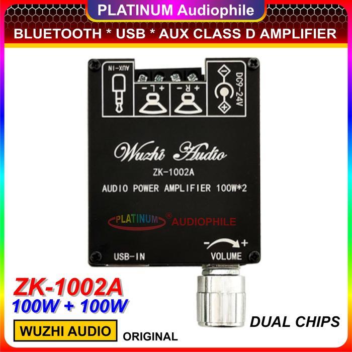 Bluetooth 5.1 Stereo Class D Amplifier 2X 50W ZK-502A 2X 100W ZK-1002A - ZK-1002A