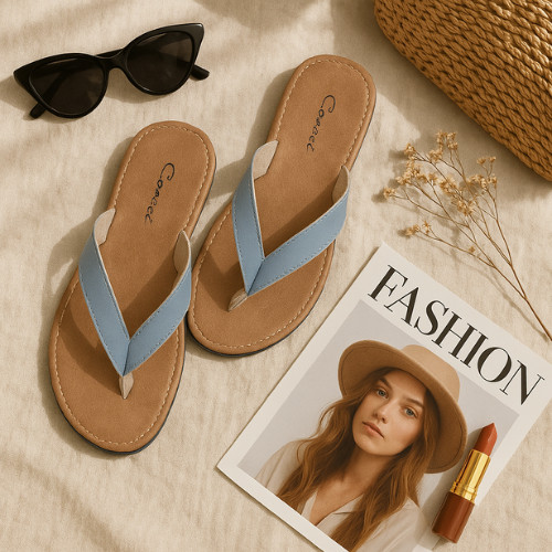 ARUNA Arsaka Sandal Wanita Sendal Wanita Non Slip Sendal Kulit Wanita Flat