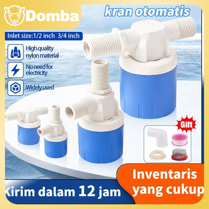 Katup Kontrol Level Air Otomatis 1/2" 3/4" Katup Bola Apung Menara Tangki Sakelar Apung Kolam Katup 