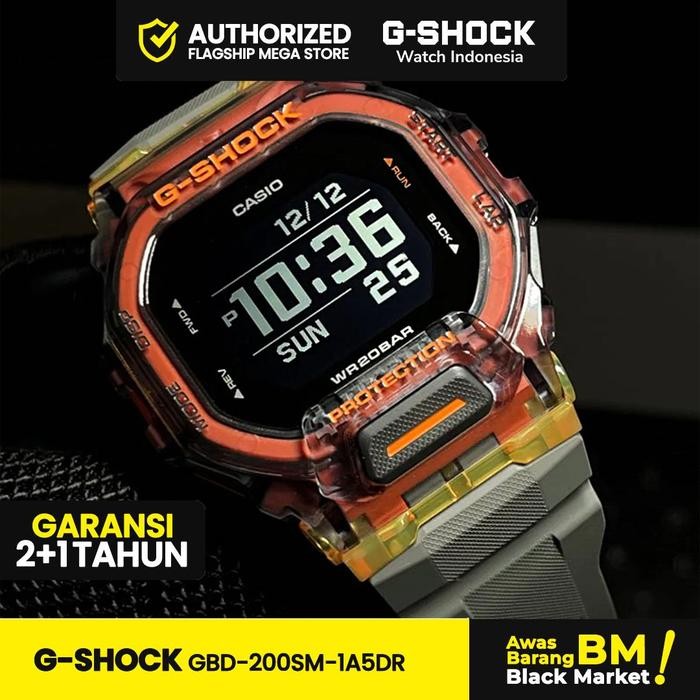 G-Shock GShock GBD-200SM-1A5DR GBD-200SM GBD-200 GBD200SM GBD 200SM Jam Kaca Watches Ungu Quartz Ter