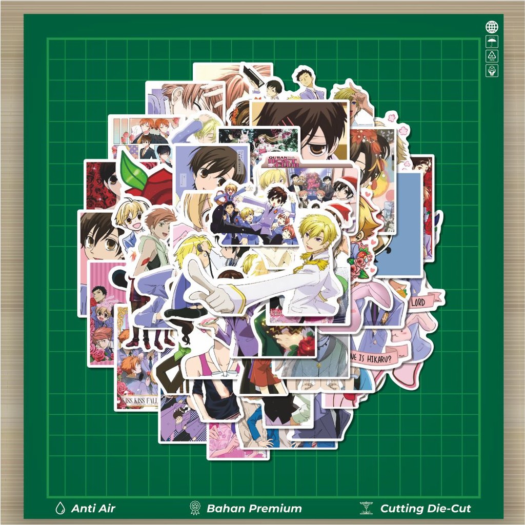 

HOT 50 PCS Stiker Anime Ouran High School Host Club Stiker Fashion Cars Decal Dingin Kartu Album Custom Vinyl Anti Air- Sticker Aesthetic Buku Journal Koper Casing HP Tablet Laptop Helm Motor Botol Minum
