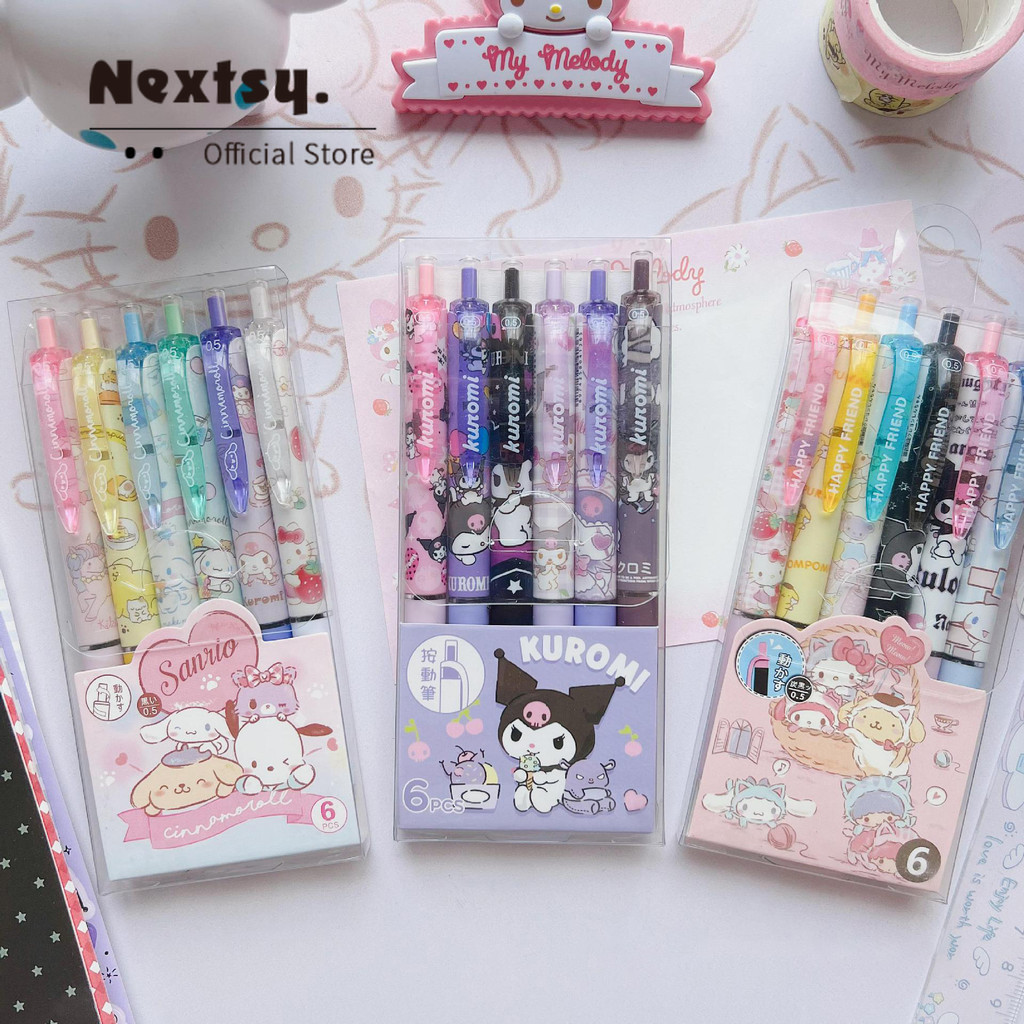 

Nextsy Pena Tinta Gel 6 Paket Pena Gel Mekanik Kartun Hitam 0.5mm Lihat