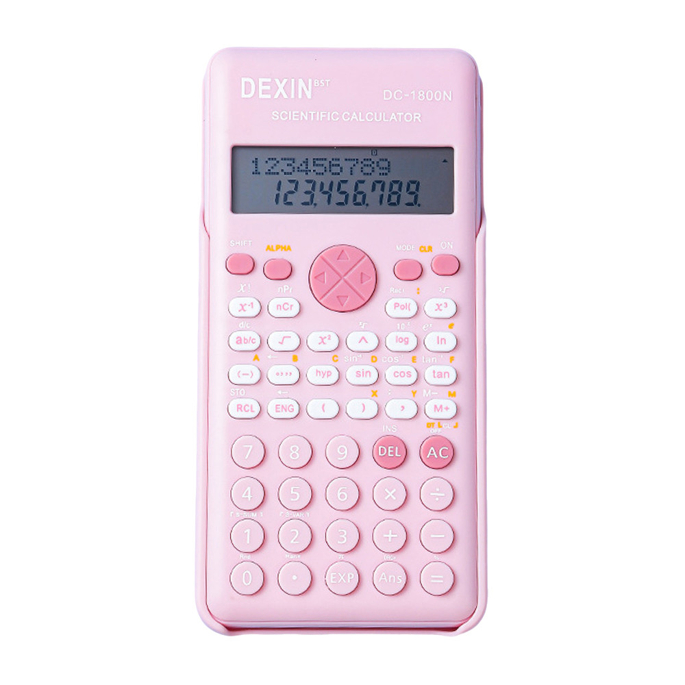 

Scientific Calculators Pink Math Calculator with 240 Multi-Functional Calculator 2 Lines LCD splay Ideal for Teachers