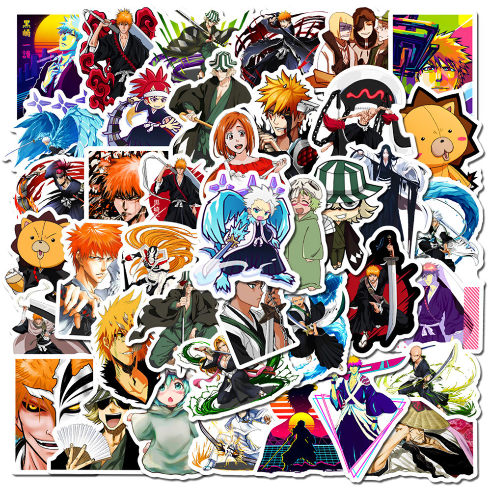 

10/30/50pcs Classic Cool Anime BLEACH Manga Stickers Waterproof DIY Water Bottle Phone Diary Cartoon Sticker Decals Kid Toy Gift