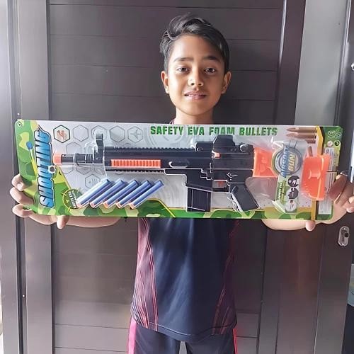 Promo Murah Mainan Senapan Soft Bullet Blaster Tembakan Peluru Busa Nerf Model AK Meriah