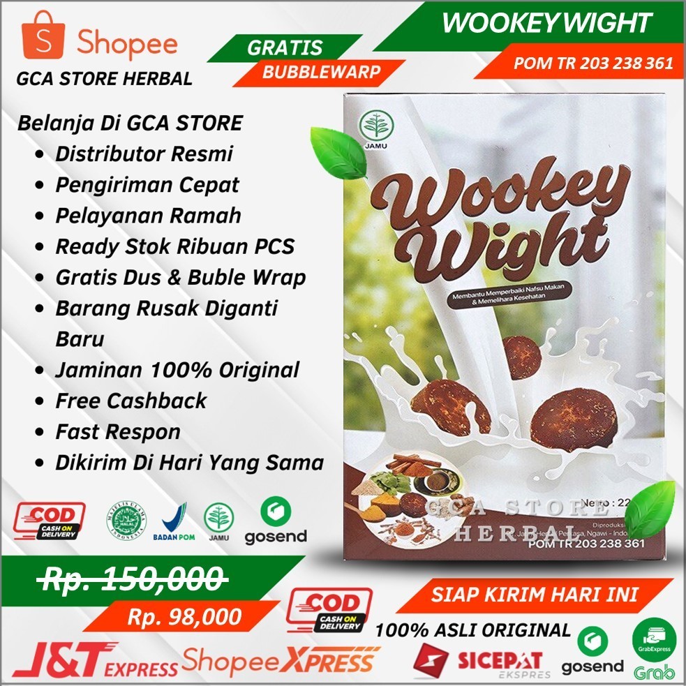 Wookey Weight Susu Penggemuk Original Wookey Wight Susu Penambah Berat Badan Susu Penggemuk