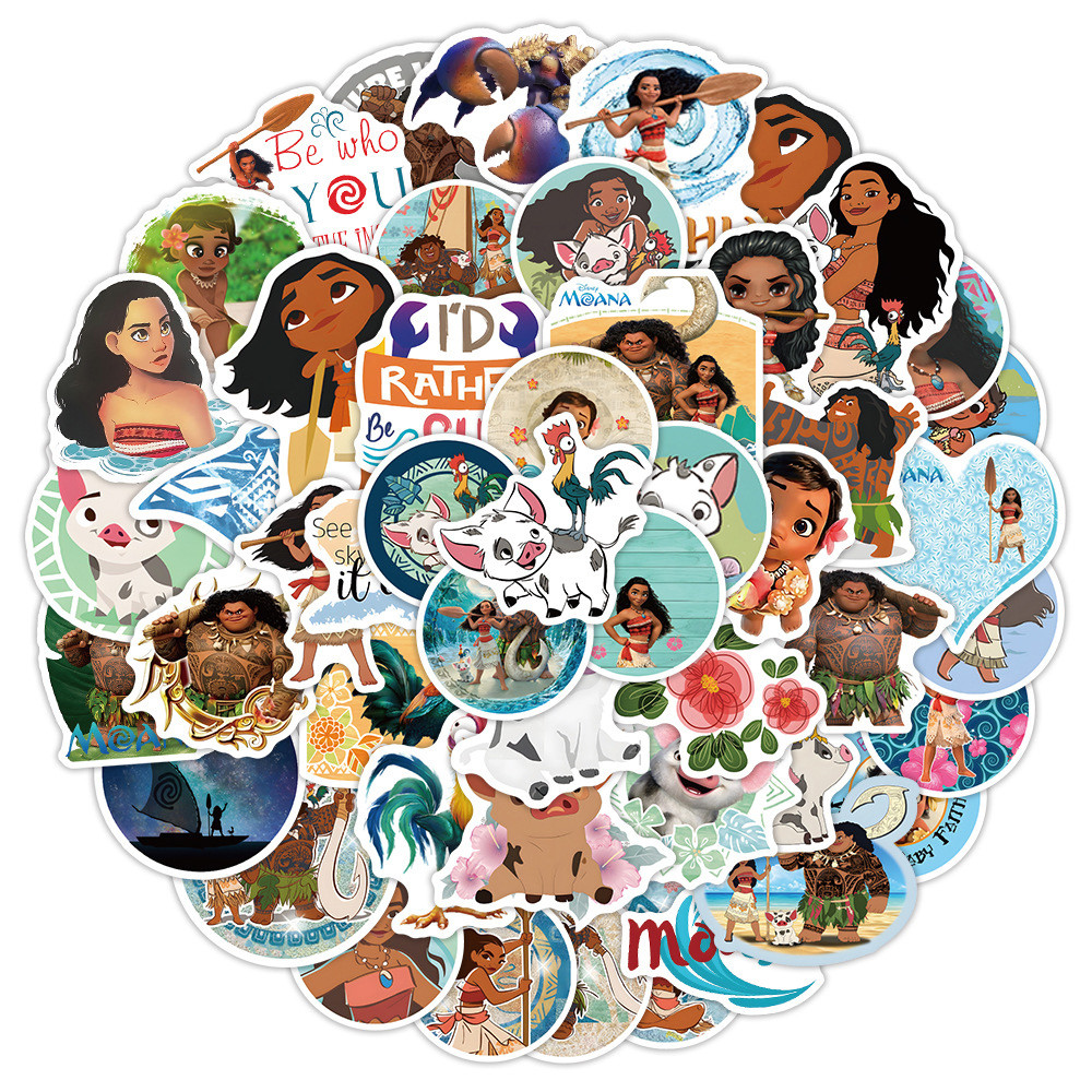 

10/30/50pcs Disney Cartoon Moana Stickers Waterproof Decals Laptop Motorcycle Phone Car Scrapbooking Decoration Anime Sticker