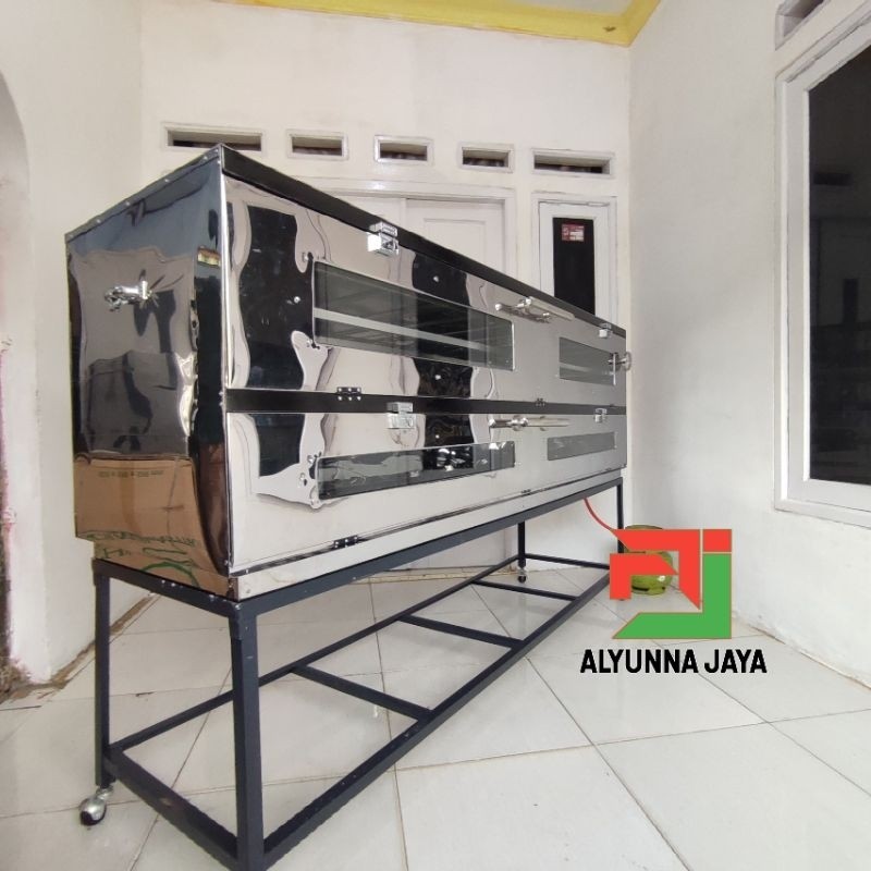 Oven Gas 2 Meter 200x55x70 cm – 2 Pintu | Manual / Matic / Elektrik | Untuk Roti & Kue | Oven Gas Be