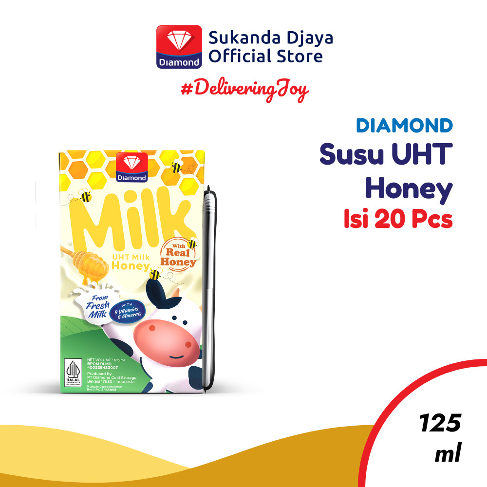 

Diamond Milk Susu UHT Diamond Milk Honey 125 ML [Isi 20 Pcs]