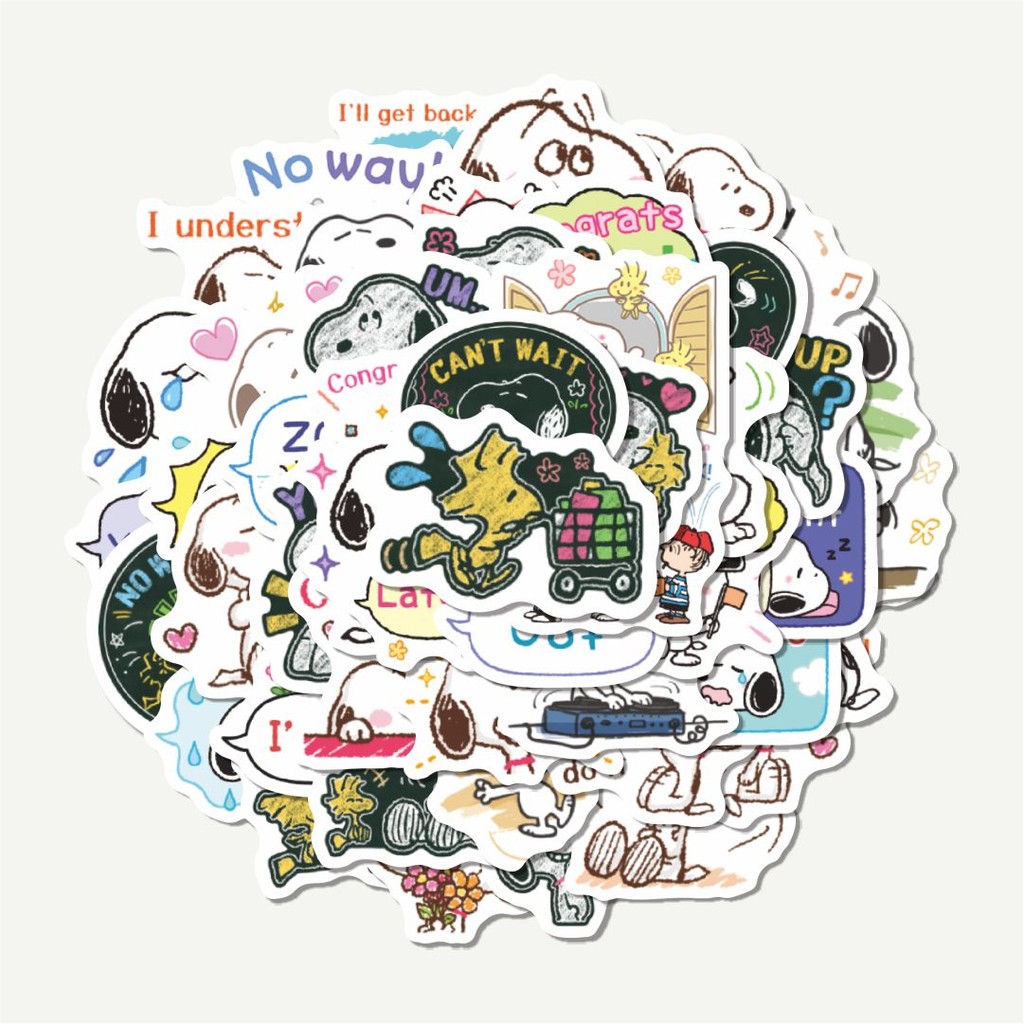 

Sticker Pack Stiker Kartun Snoopy V17 | Sticker TUMBLR | Stiker LAPTOP KOPER HELM