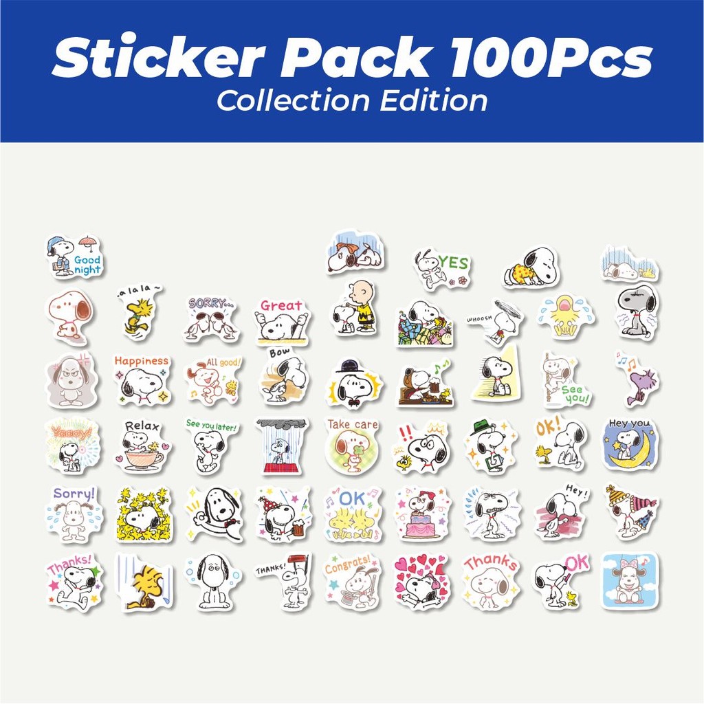 

Hot Stiker Kartun Snoopy V16 Lucu Anti Air Stikers Berperekat Waterproof Sticker Decal Buat Motor Helm Buku Journal Koper Casing HP Laptop Botol Minum
