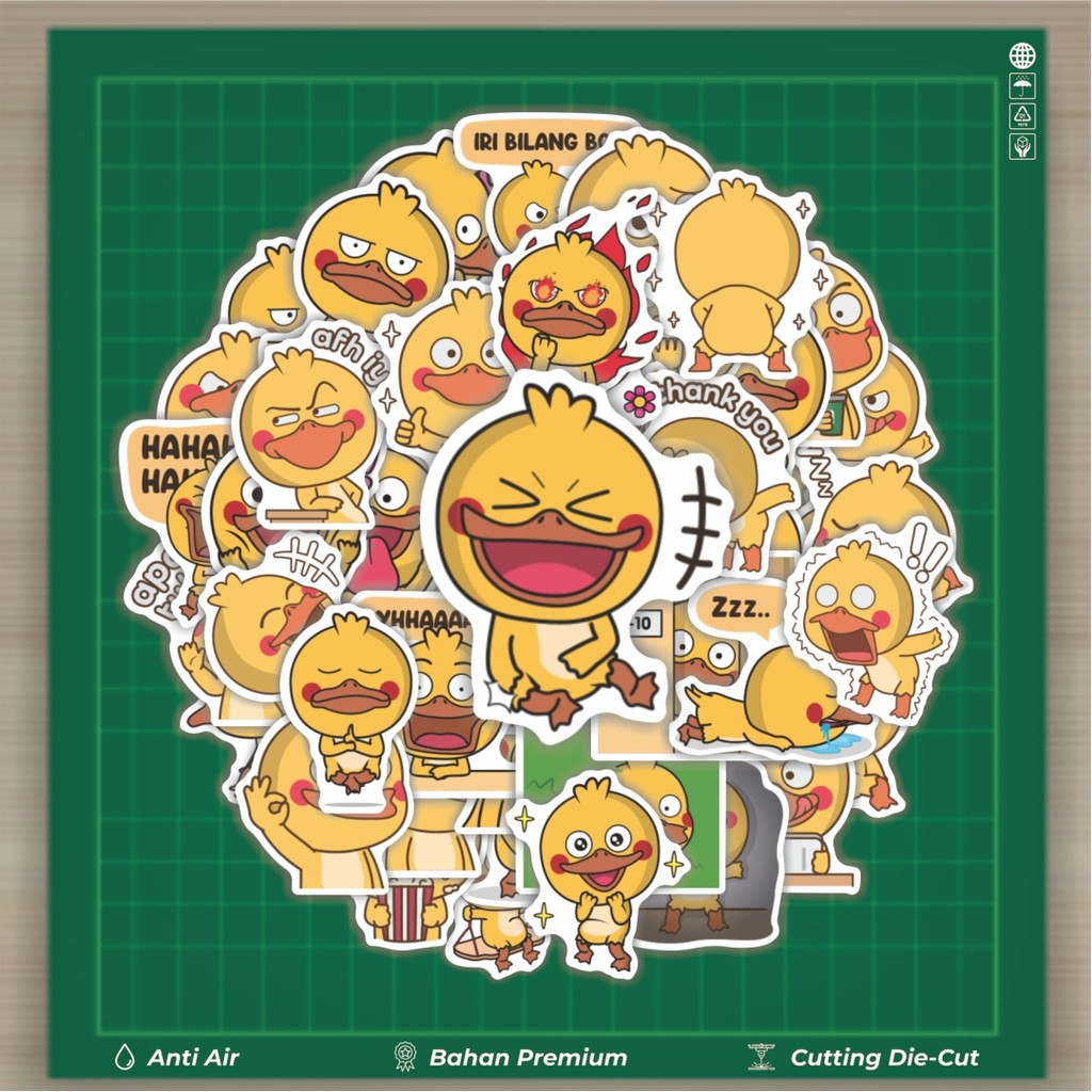 

HOT 50 PCS STIKER Stiker Animal Cute Shy Duck [Bebek] Stiker Fashion Cars Decal Dingin Kartu Album Custom Vinyl Anti Air- Sticker Aesthetic Buku Journal Koper Casing HP Tablet Laptop Helm Motor Botol Minum