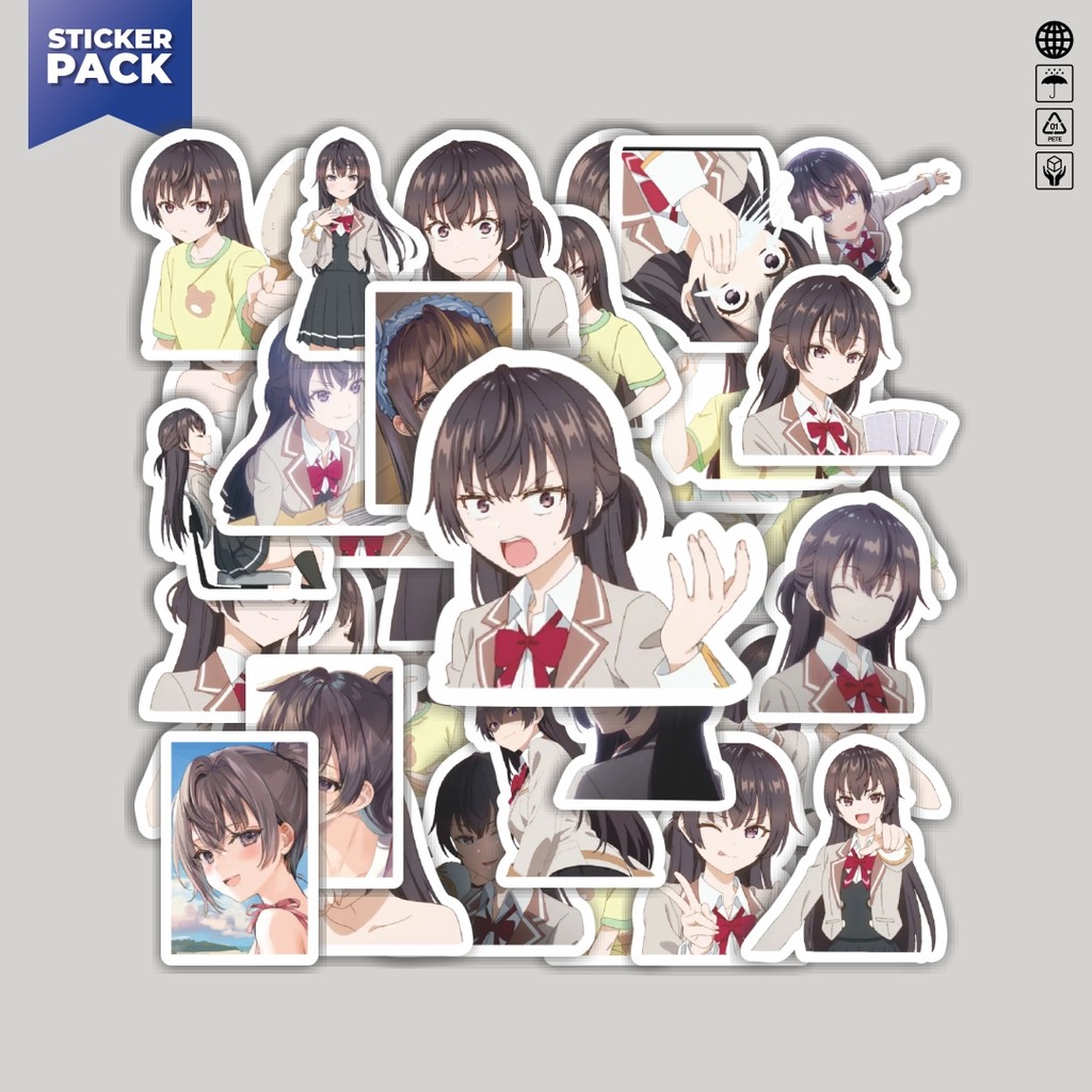 

[100PCS]Stiker Pack Stiker Kartun Funny Yuki Suou Aesthetic Vinyl Anti Air Dekorasi Sticker Laptop Buku Journal Koper Helm Casing HP Gitar Helm Skateboard