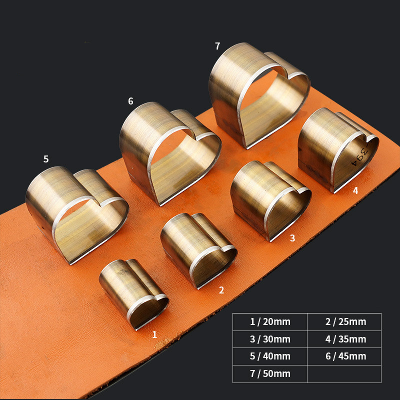 

7pcs circle shaped cutter DIY leather Earring jewelry craft round bell silicon die cutting punch tool mould template