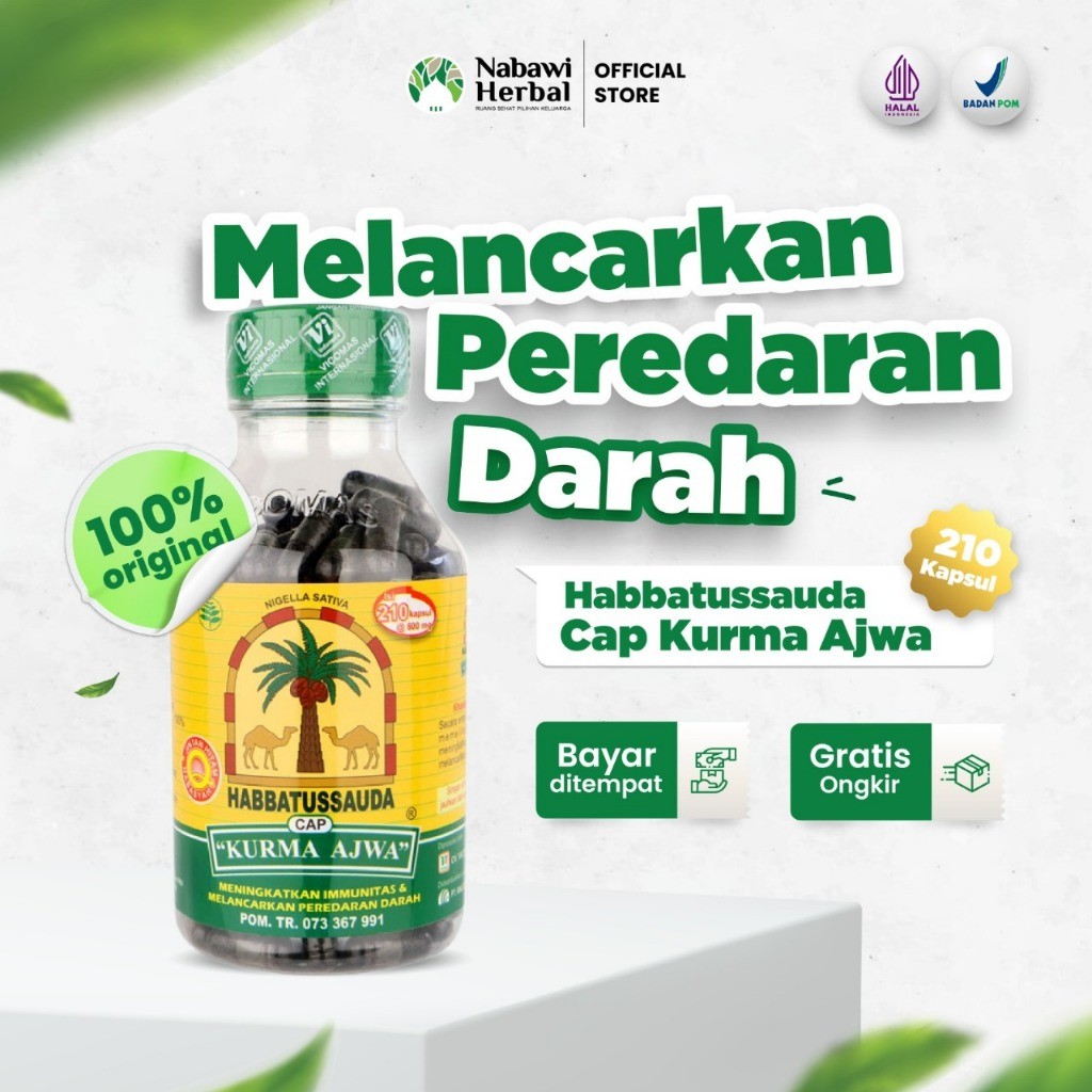 

CAP KURMA AJWA - Habbatussauda Cap Kurma Ajwa Serbuk Jintan Hitam